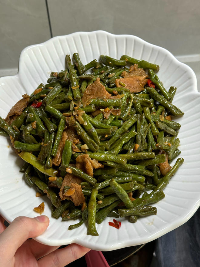 【豆橛子炒肉的做法步骤图,豆橛子炒肉怎么做好吃】-冰岛的猫_l254_下厨房