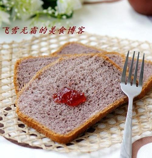 紫米面包的做法