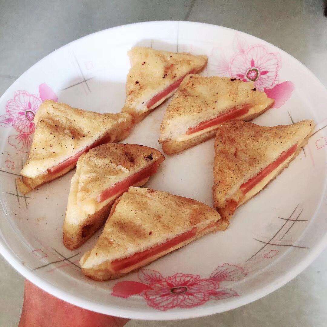 十分钟快手早餐【港式火腿西多士】