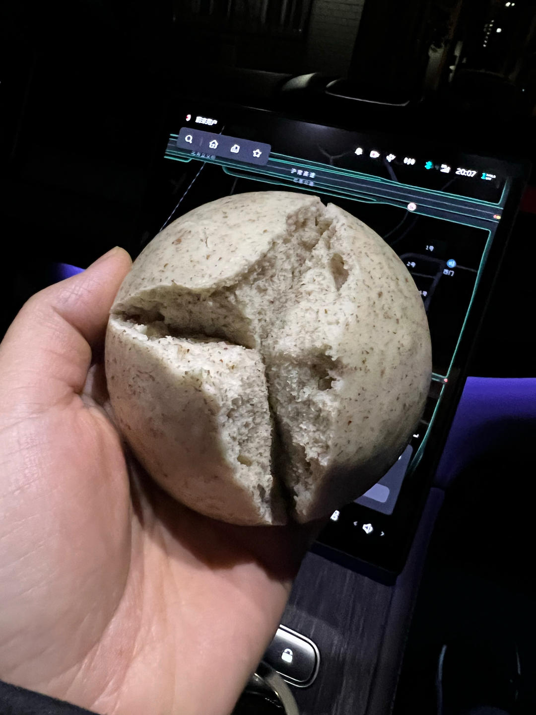 酒酿麦麸开花馒头