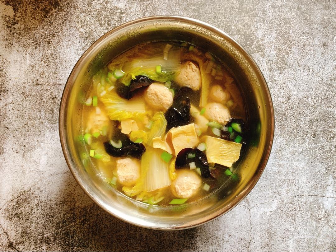 神仙汤（馄饨阳春面汤底）