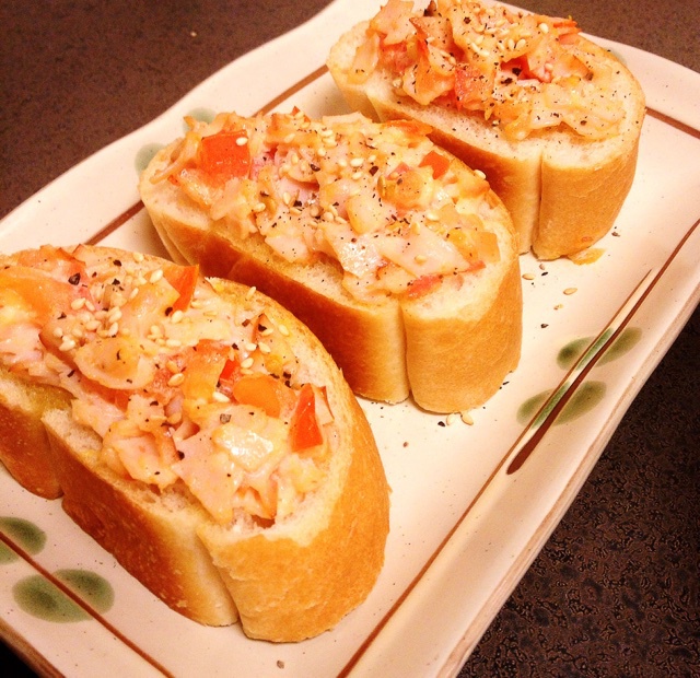 番茄奶酪烤法棍