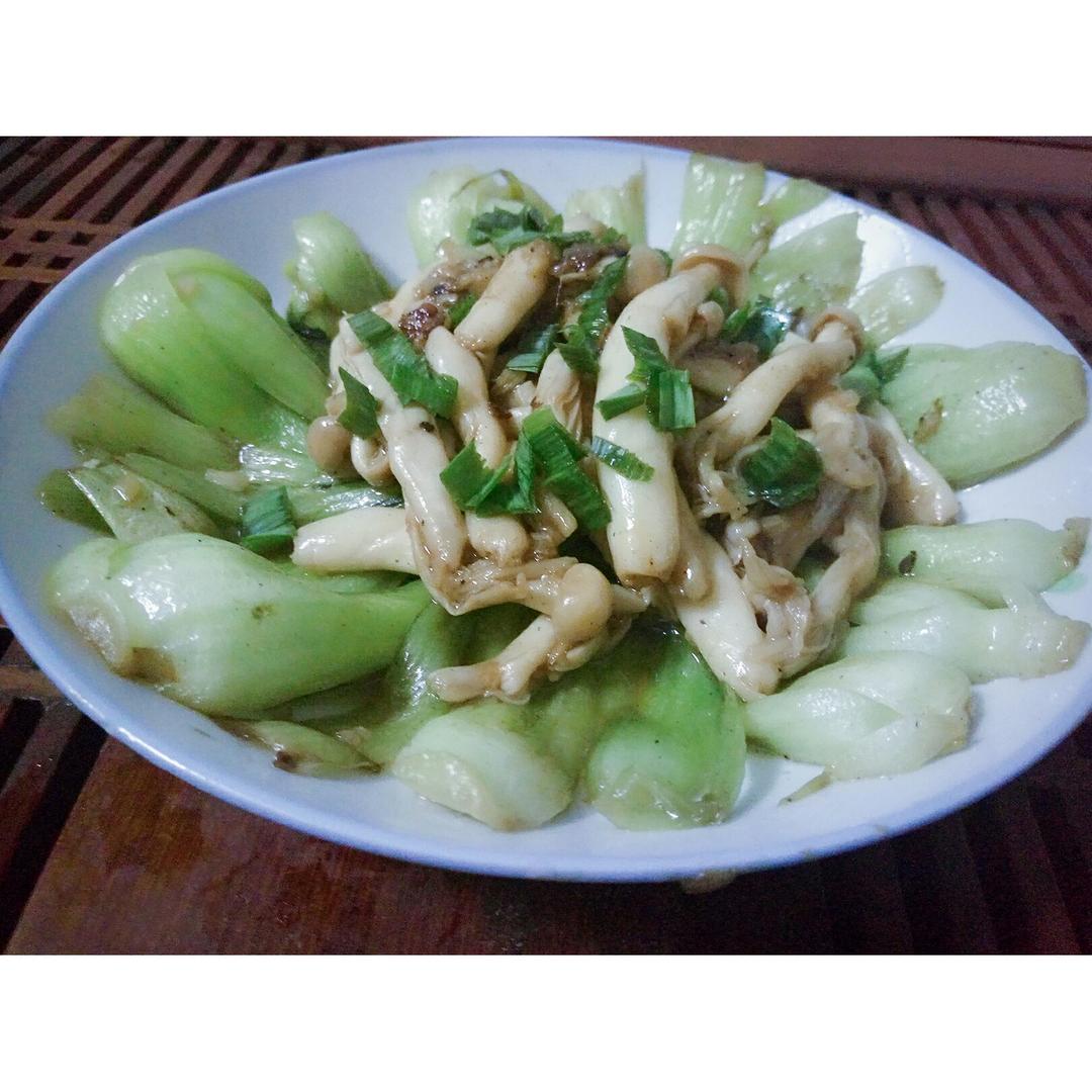 念_189做的蟹味菇炒小油菜