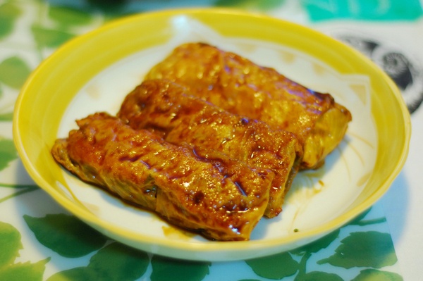 香菇鲜肉腐皮卷