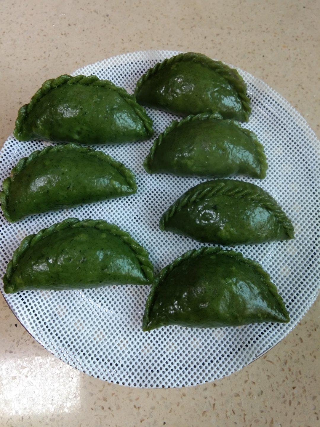 晴---小雨伞做的清香满溢艾叶饺(详细版附上两种馅料)