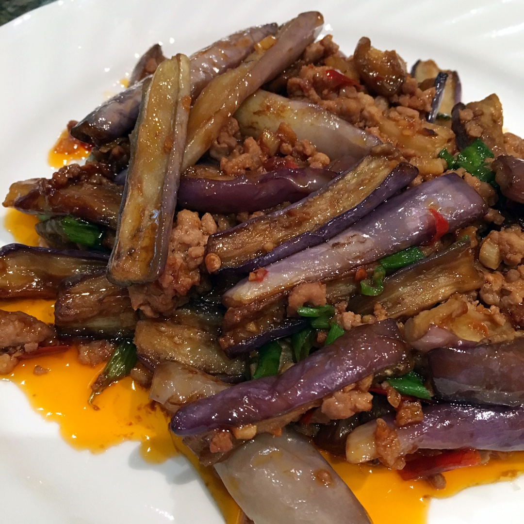 红烧肉沫茄子