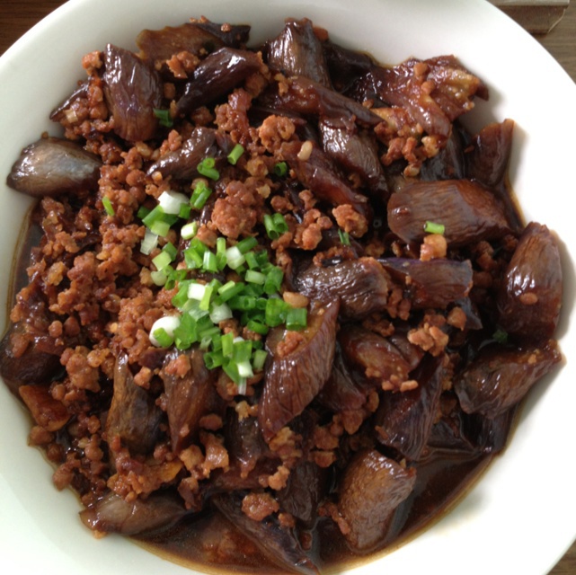 红烧肉末茄子