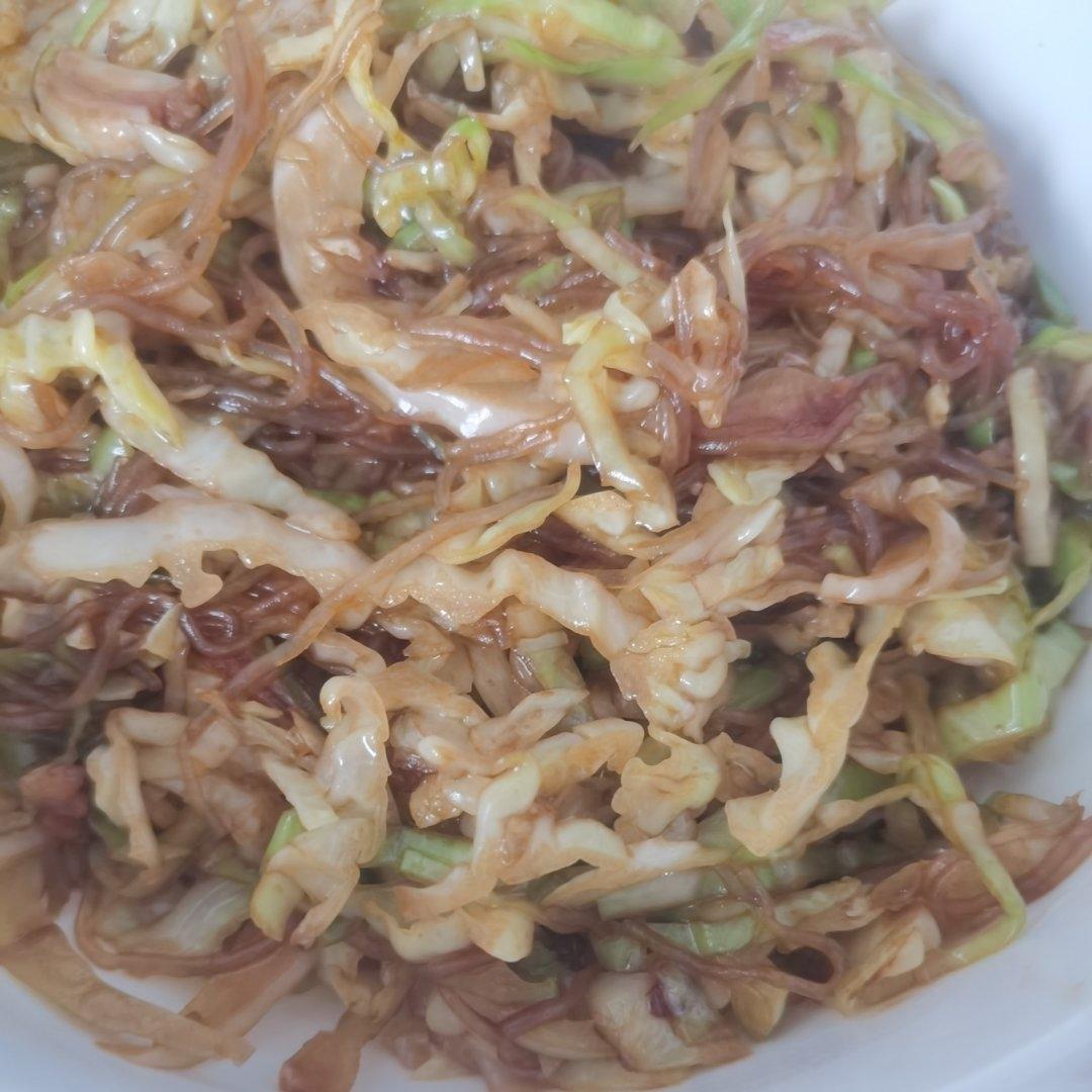 包菜炒粉丝