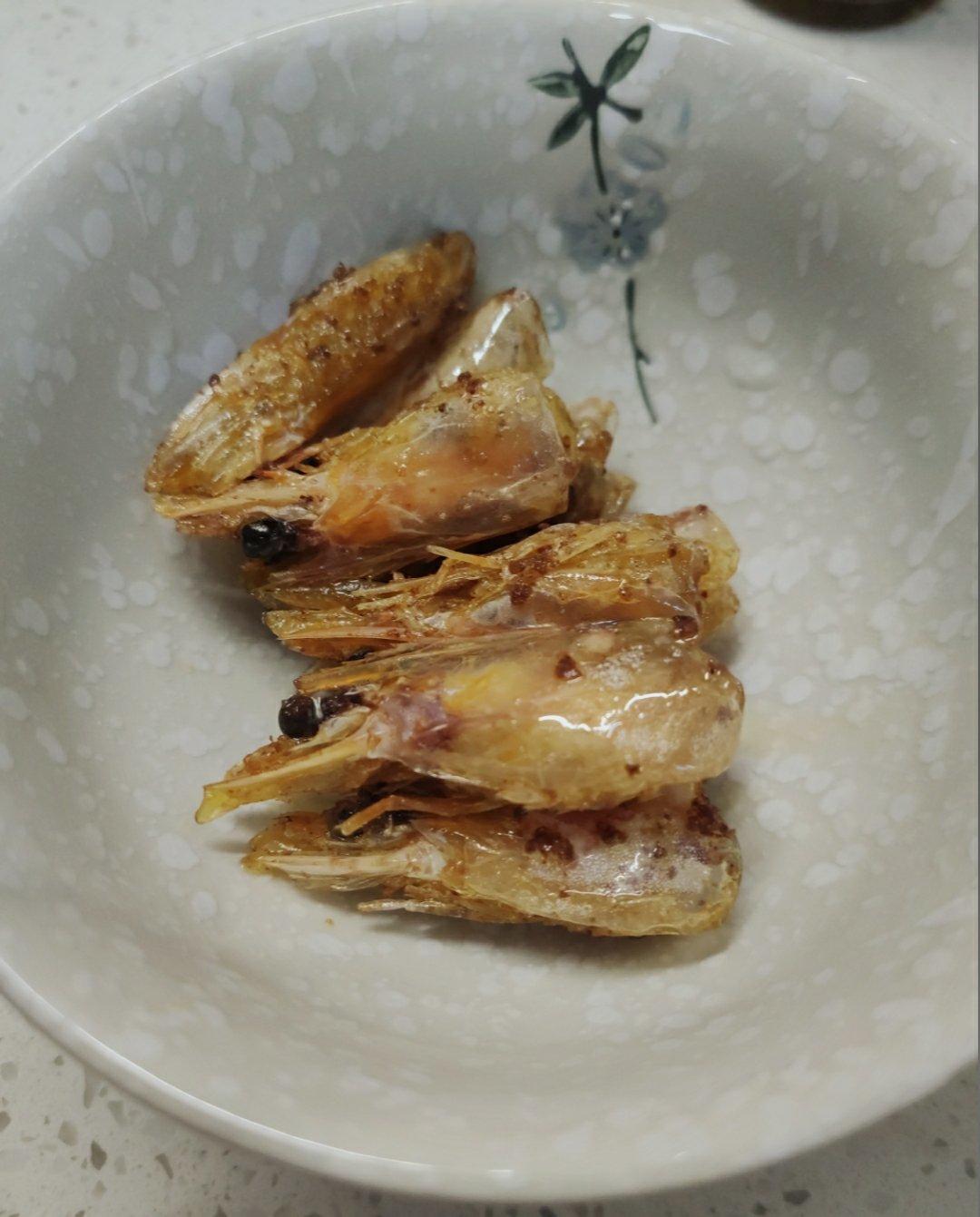 熬虾油炸虾头
