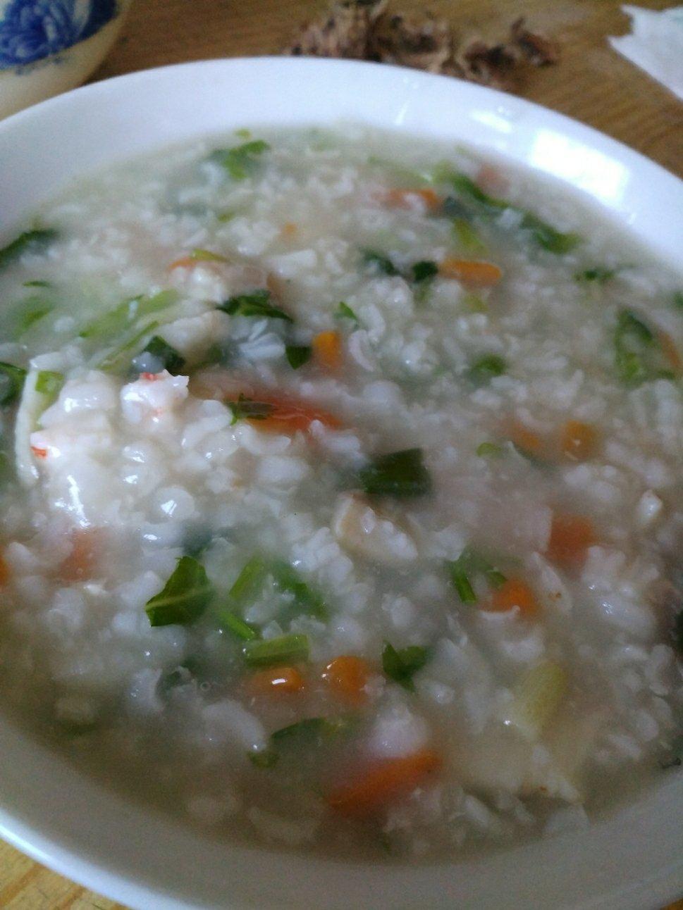 蔬菜虾仁粥