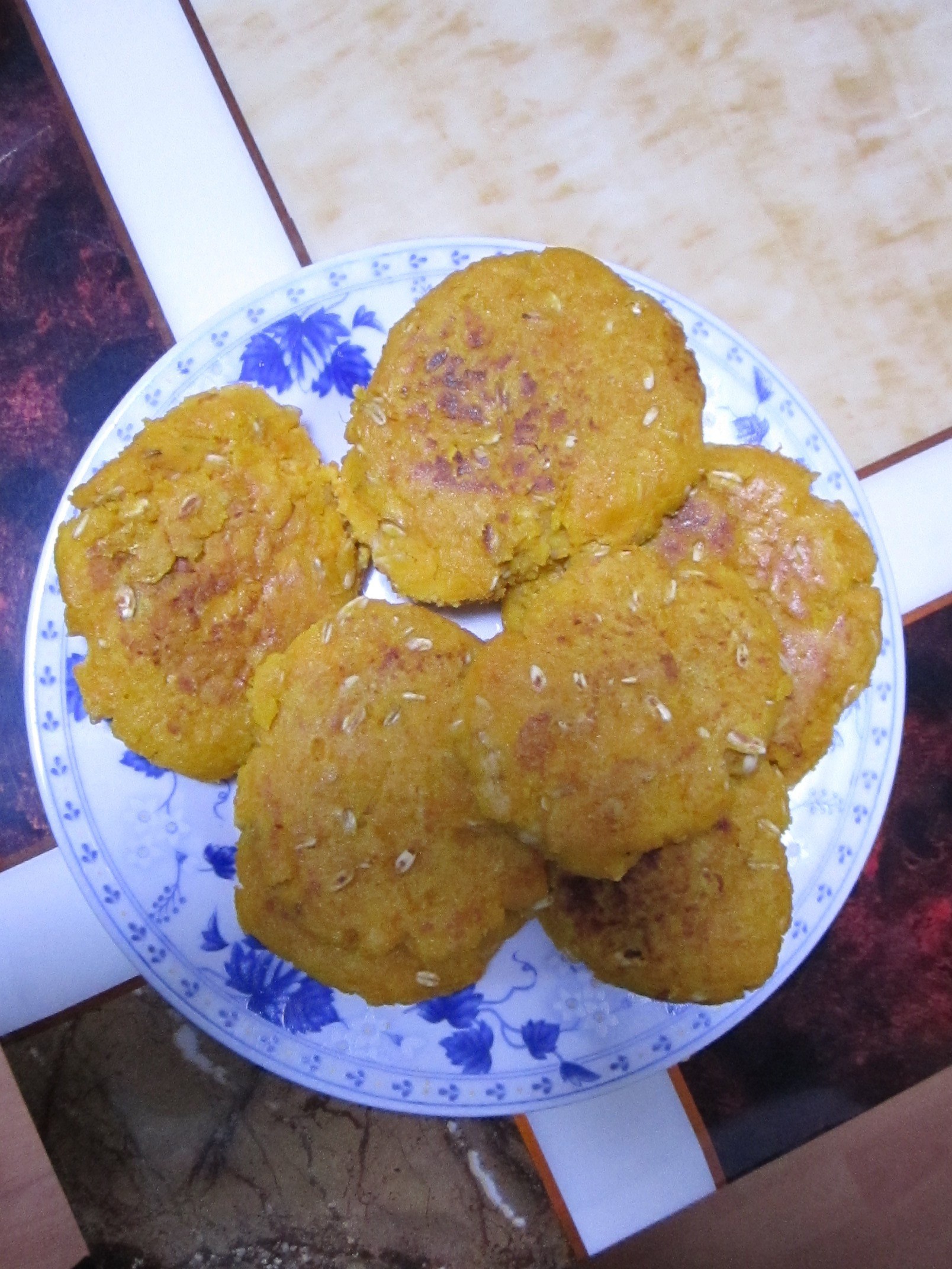 南瓜玉米面燕麦饼