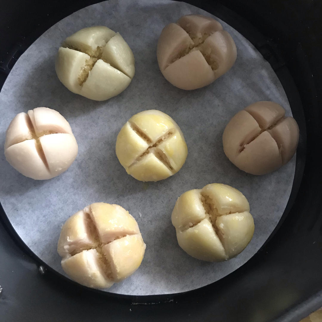 花开富贵之四种口味的椰蓉开口酥