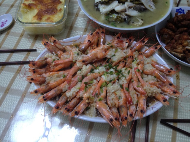 蒜蓉粉丝蒸虾