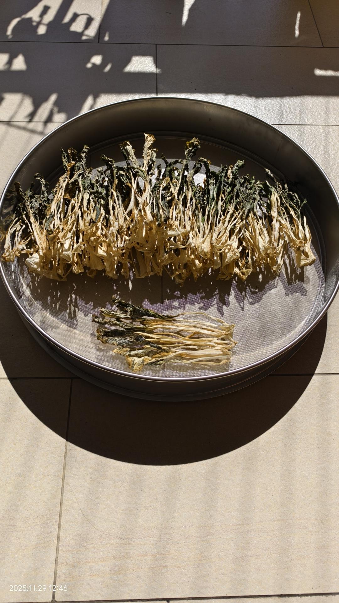 天气好好，晒点菜干吃吃