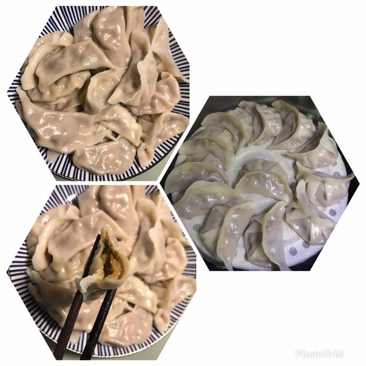 茄子馅饺子（饺子馅会流汁哦）