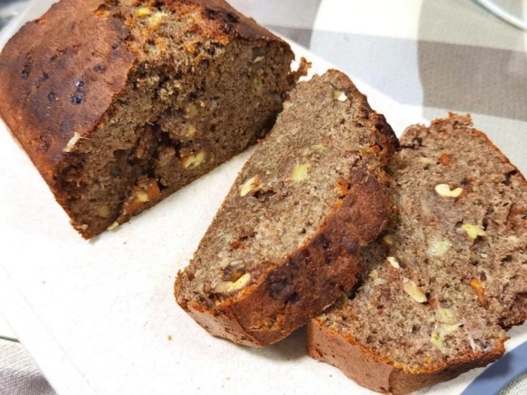 懒人快手5分钟搞定的     全麦核桃蛋糕