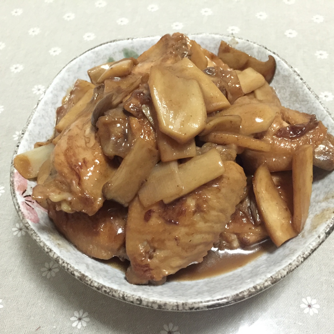 红烧杏鲍菇鸡翅