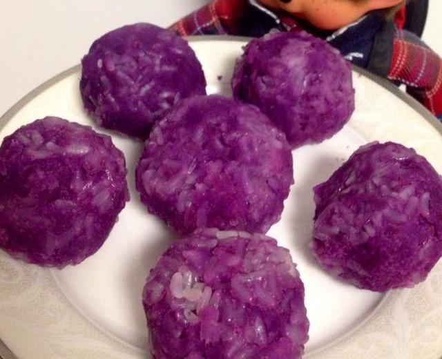 紫薯芒果糯米球