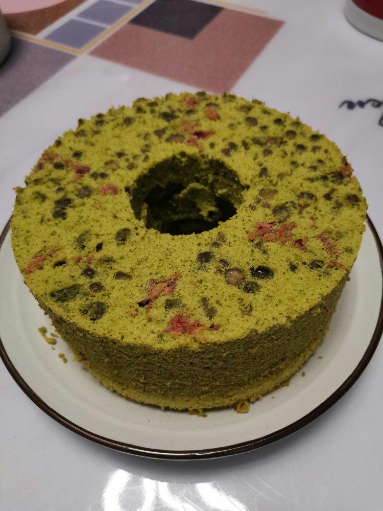 超高颜值的抹茶戚风蛋糕