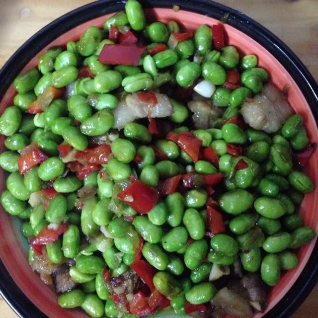 下饭菜 肉末毛豆