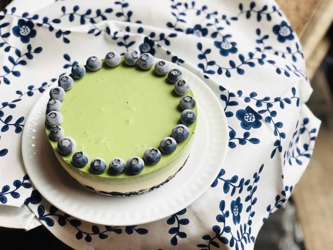 抹茶红豆冻芝士