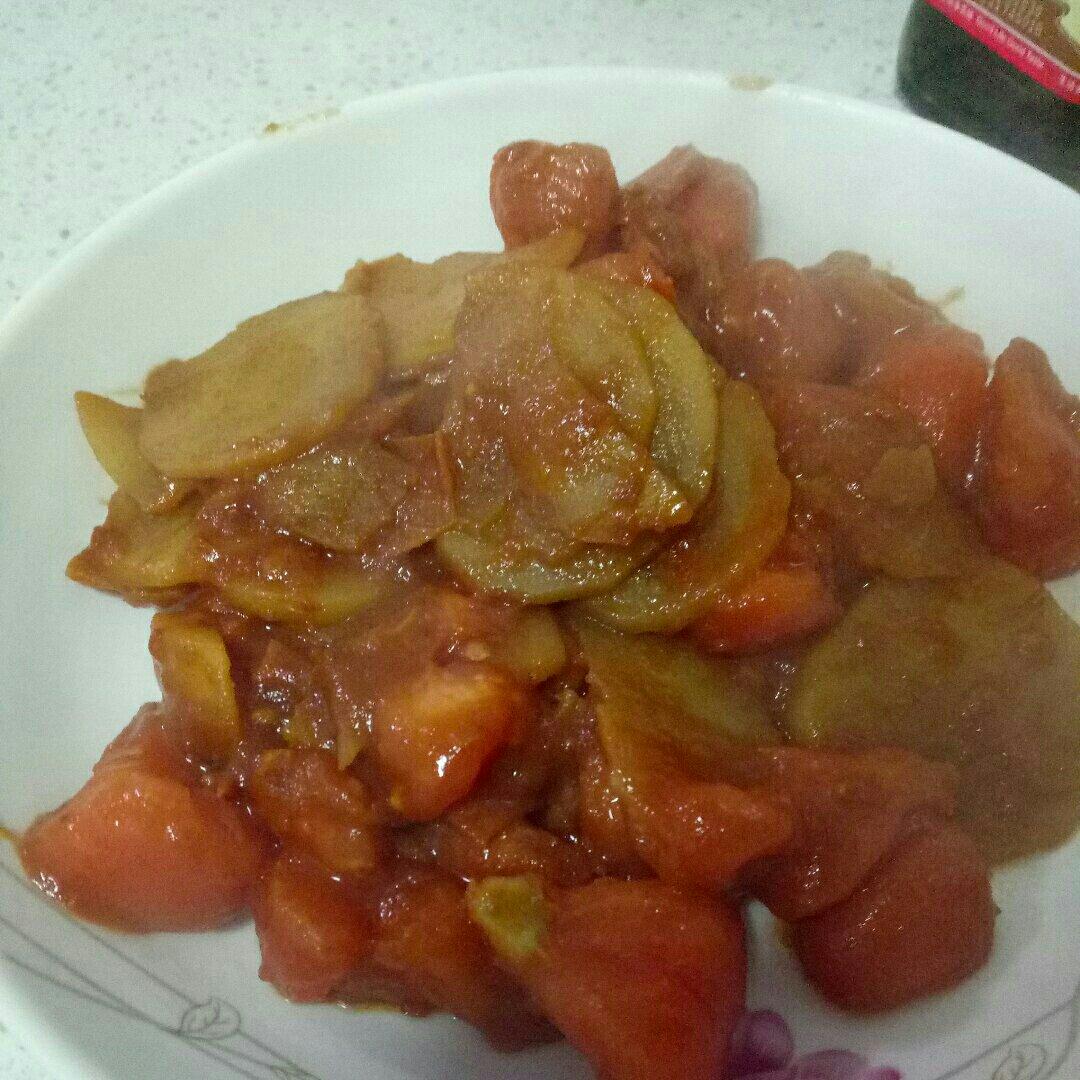 西红柿炒土豆