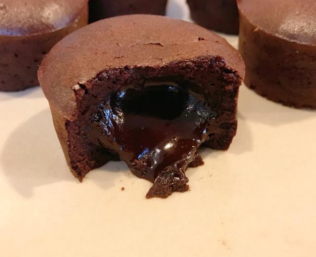 巧克力熔岩杯子蛋糕（不需打发）的做法