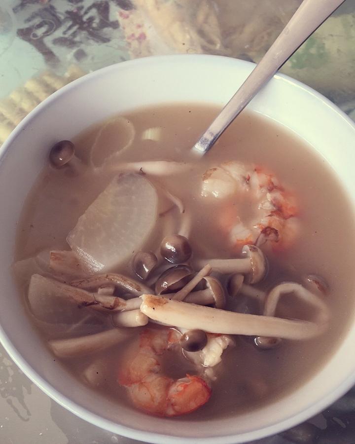 虾干萝卜汤