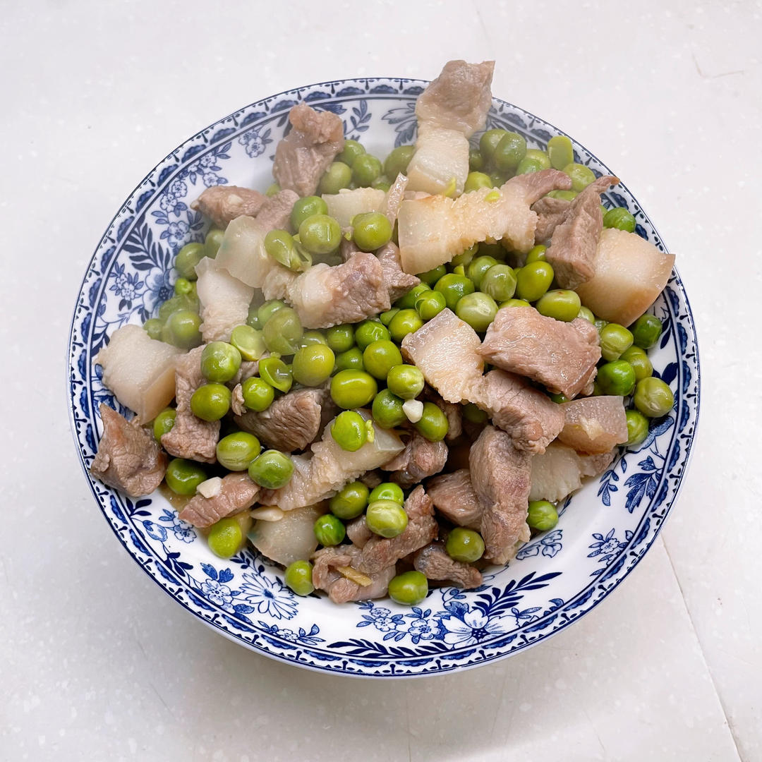肉焖鲜豌豆