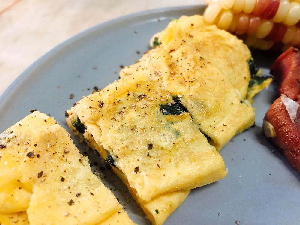 鸡蛋菠菜玉子烧
