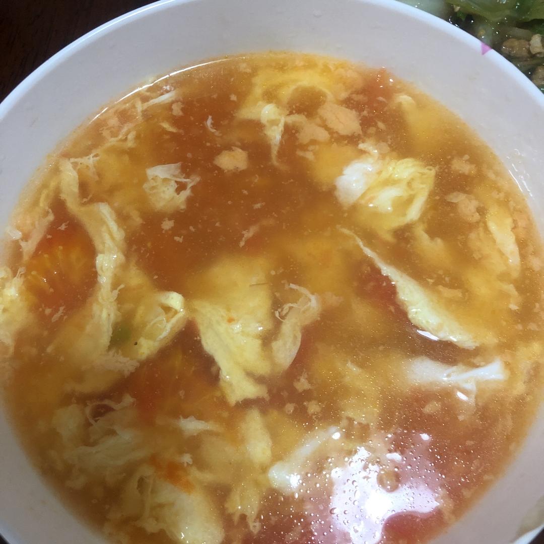西红柿蛋汤（无油夏天必备）
