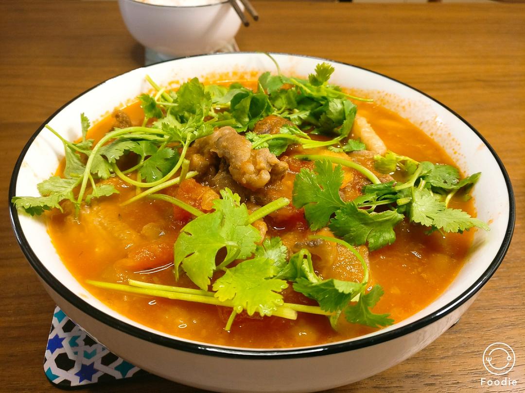 老丁的私房菜-番茄牛腩煲