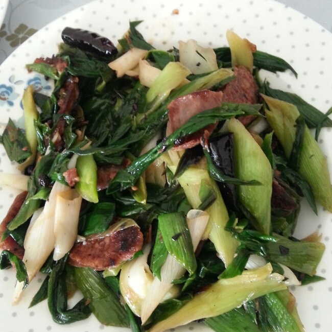 青蒜炒腊肉