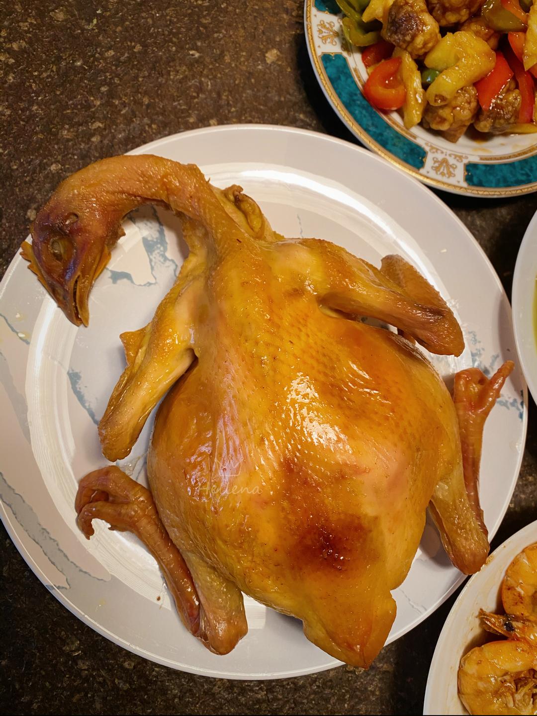 零失败家庭烤箱版脆皮盐焗鸡