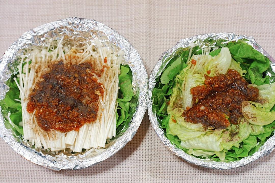 秘制蒜蓉酱（烤生蚝扇贝、锡纸金针菇，干拌面）