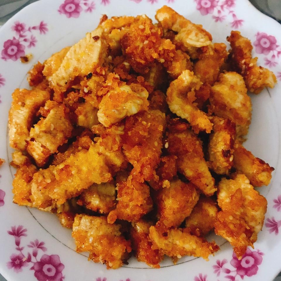 烤箱版劲爆鸡米花，非油炸