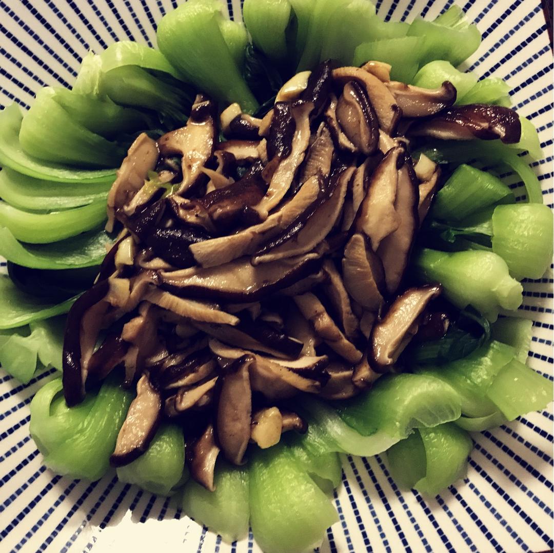 香菇炒油菜