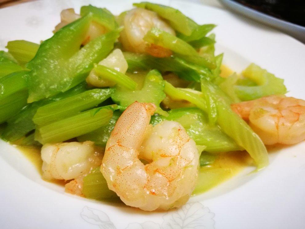 西芹炒虾仁