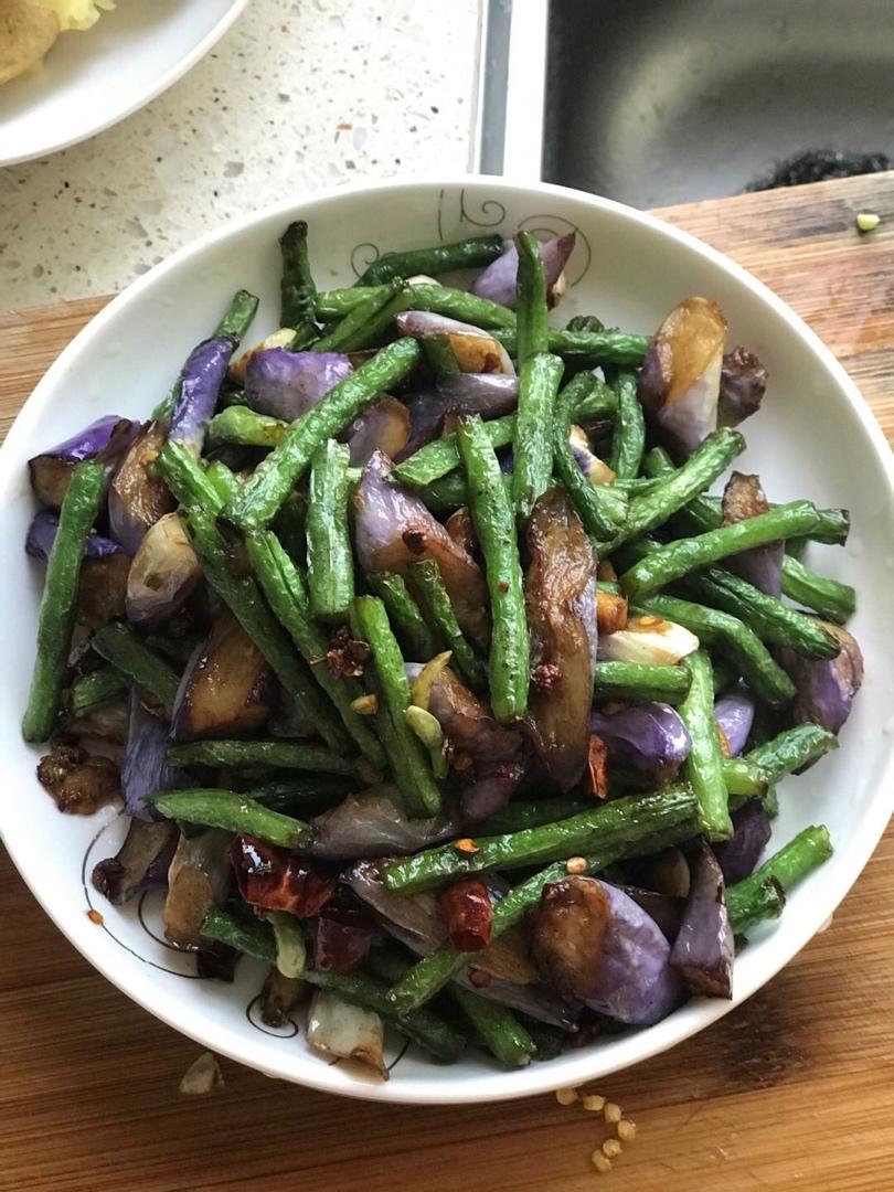 茄子烧豆角