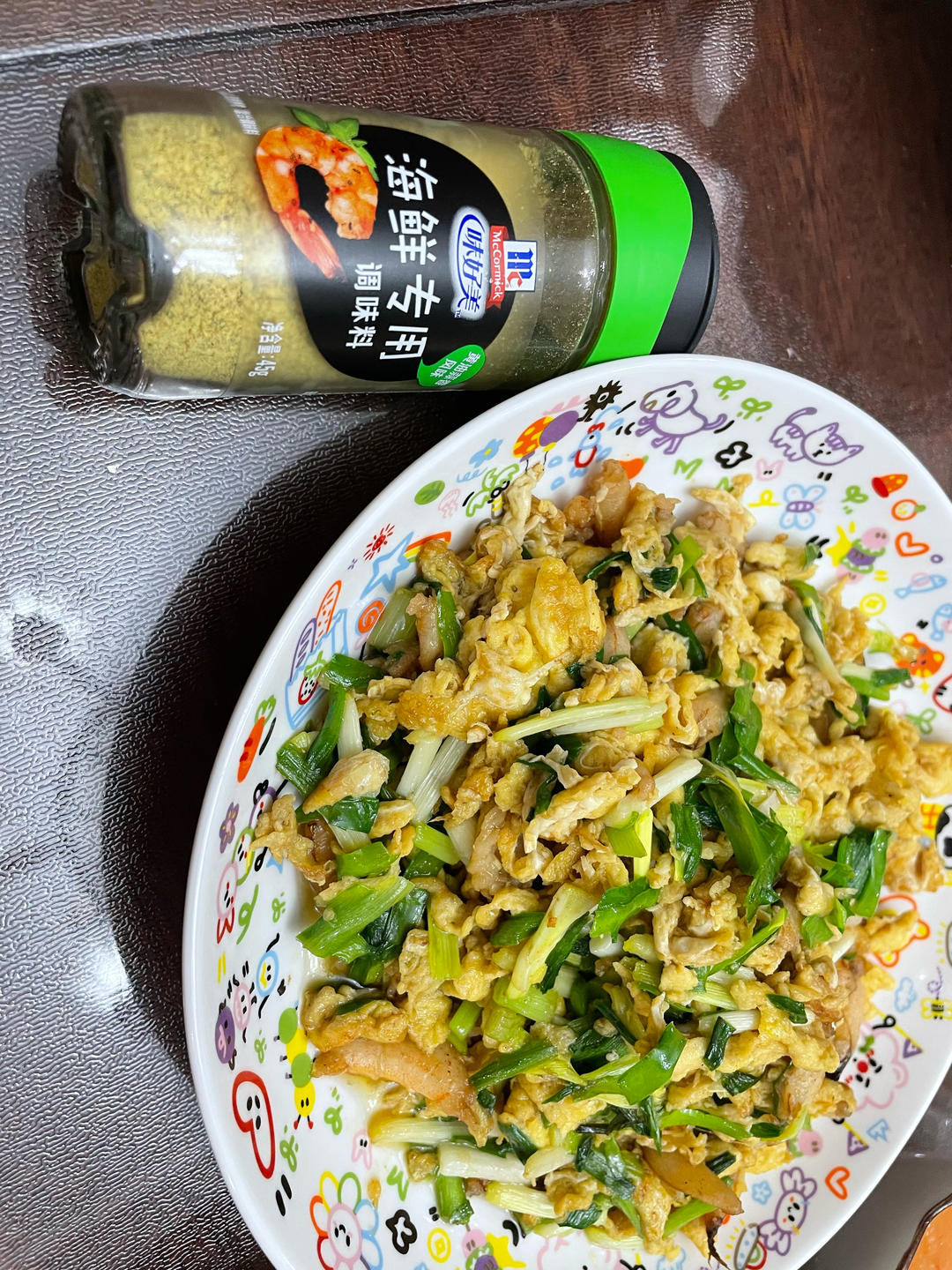 韭菜炒蟹腿肉鸡蛋