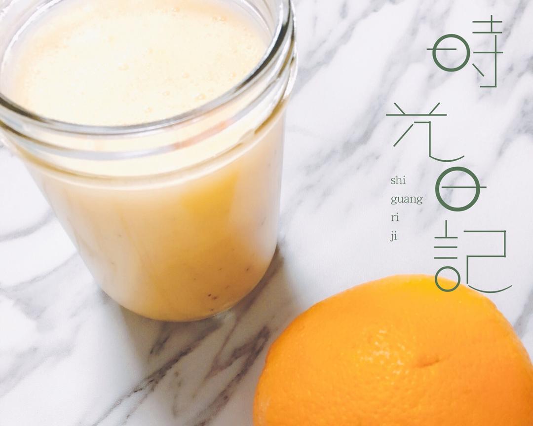百香果香橙奶昔的做法