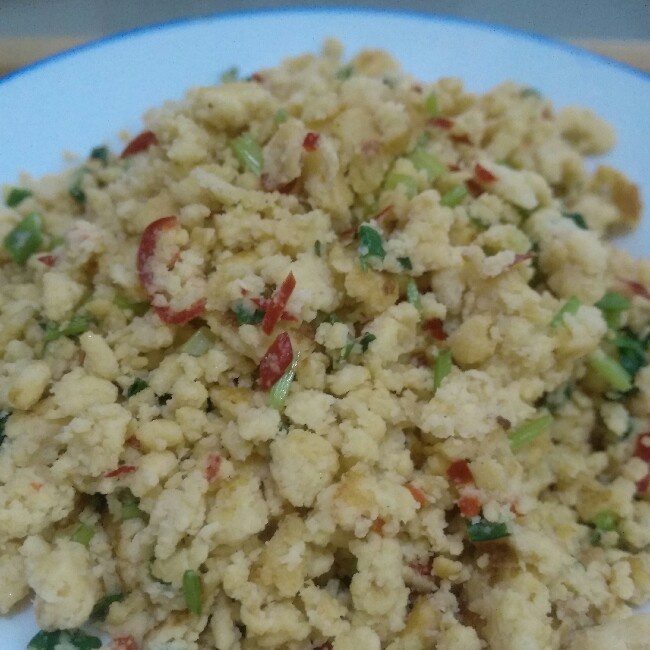 豆渣炒蛋