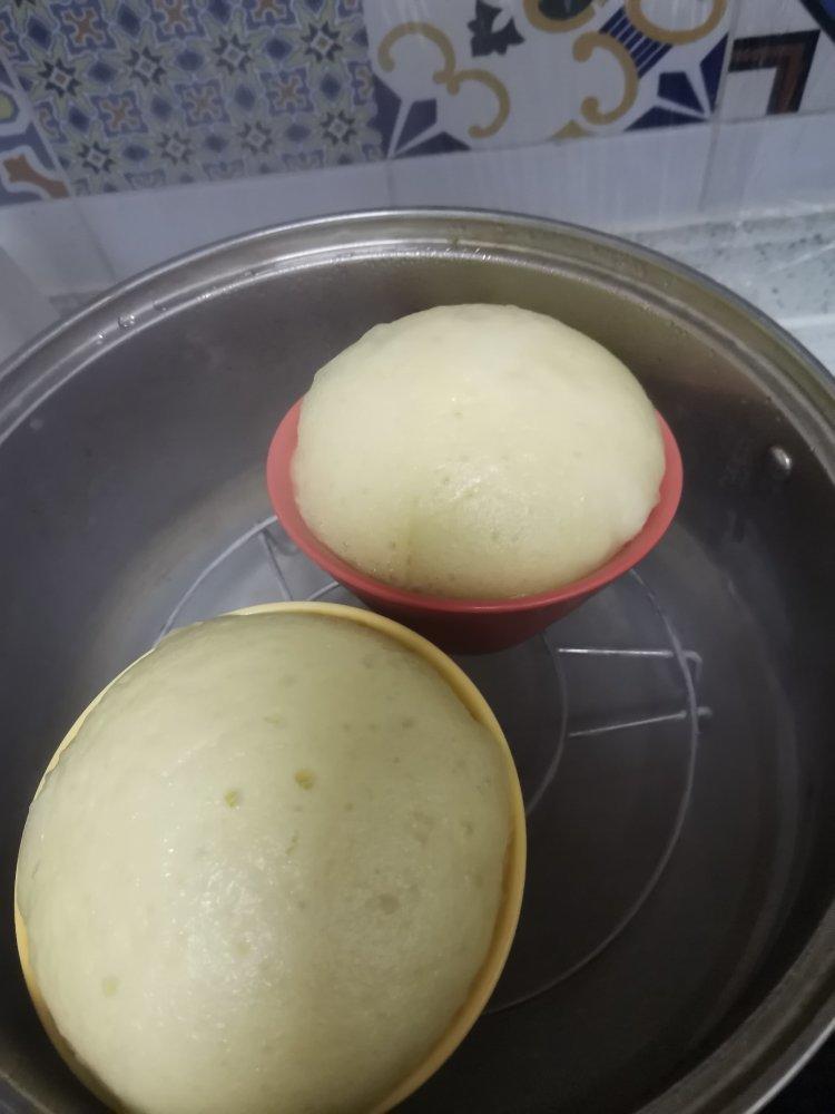 两个鸡蛋一碗面 全程手不粘面 轻松搞定小碗蒸发糕 蓬松煊软 比面包好吃