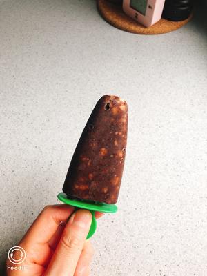 减脂期的香蕉巧克力冰棍的做法 步骤3
