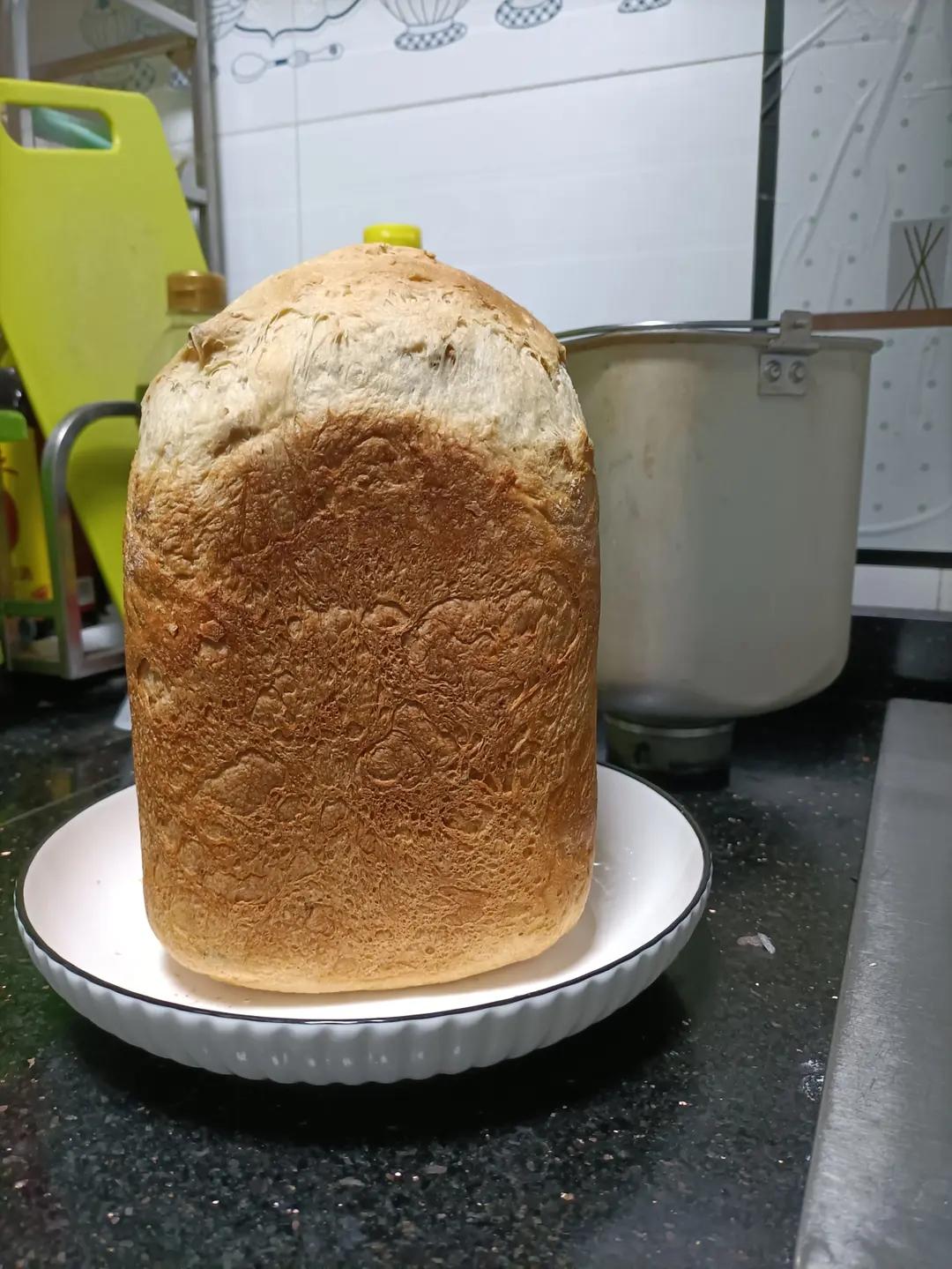 （面包机预约版）无糖无油全麦吐司面包