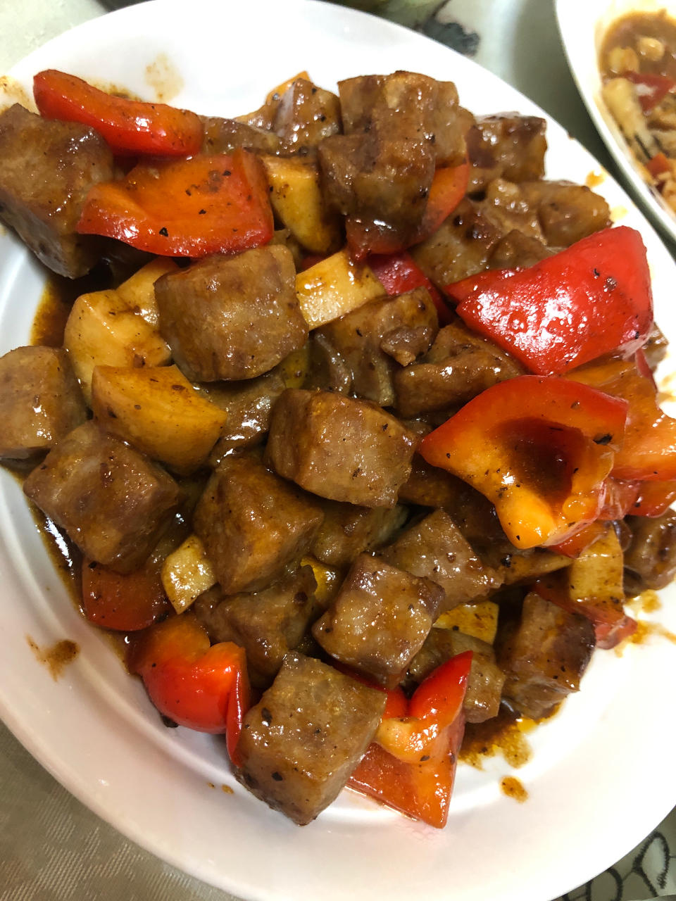 香煎雪花牛肉粒