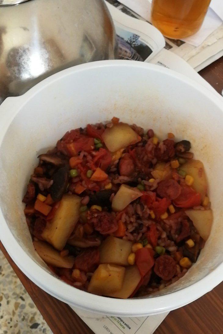 番茄牛肉糙米饭