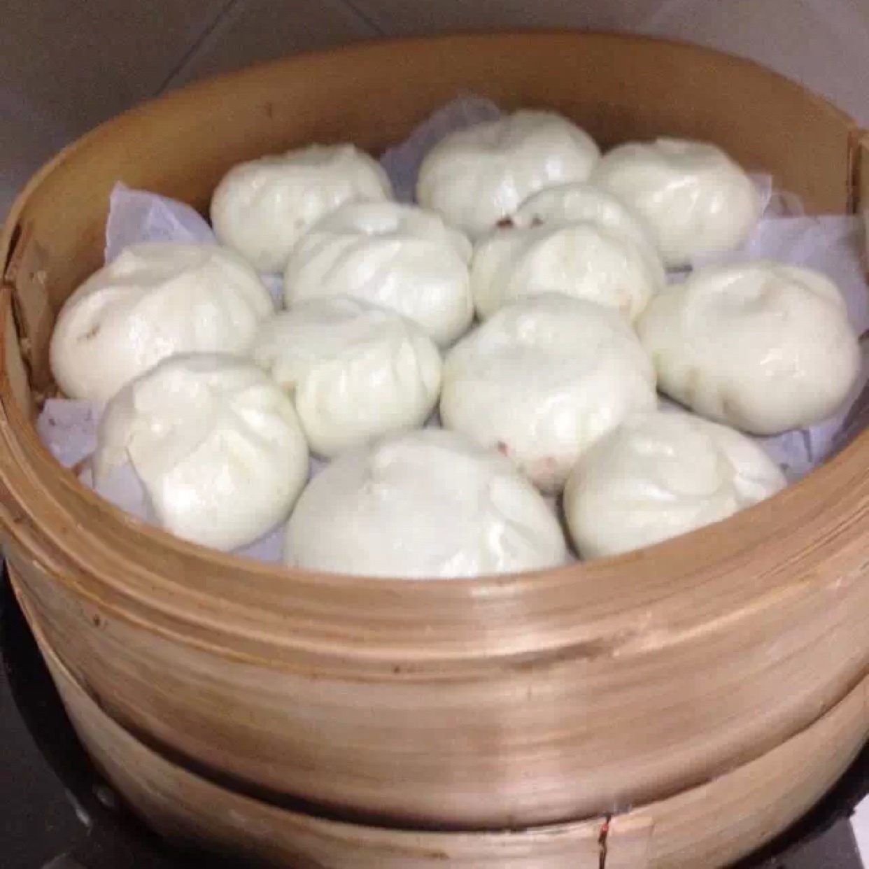 直接发酵法的白胖包子
