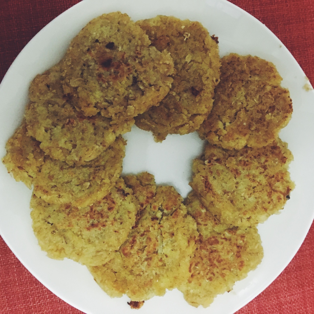 豆渣燕麦饼