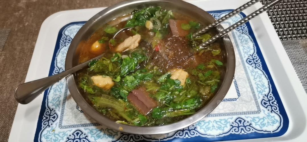 零基础美味 香辣鸭血粉丝